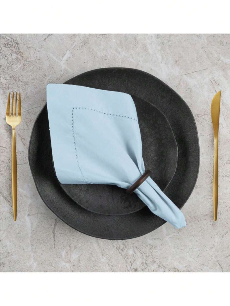 Table Napkins - Baby Blue - View 1