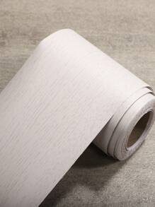 1卷10cmx500cm白橡木紋自粘門框貼紙,適用於簡約、復古、北歐風格家具裝修、門窗、破洞修補、diy仿木紋貼紙 - 白橡木 - 查看 2