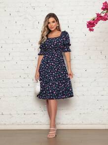 Women Dresses - Navy Blue - View 1