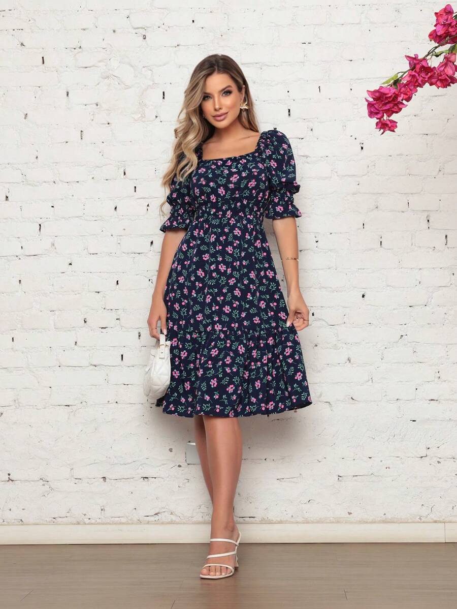 Women Dresses - Navy Blue - View 1