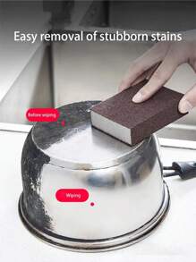 5入組潔淨海綿：使用合成鑽石和碳化矽刷輕鬆清潔火爐、鍋子和房車