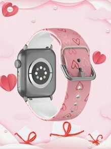 1 件双色心形硅胶表带，时尚休闲多色表带兼容 38mm 40mm 41mm 45mm 44mm 42mm 49mm，柔软弹性透气舒适腕带适用于 Ultra/SE/Series 10/9/8/7/6/5/4/3/2/1 - 彩色 - 查看 5