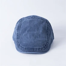 Vintage krantenjongenspetten voor mannen en vrouwen, gewassen oude straatstijl, Britse schilderspet, platte pet