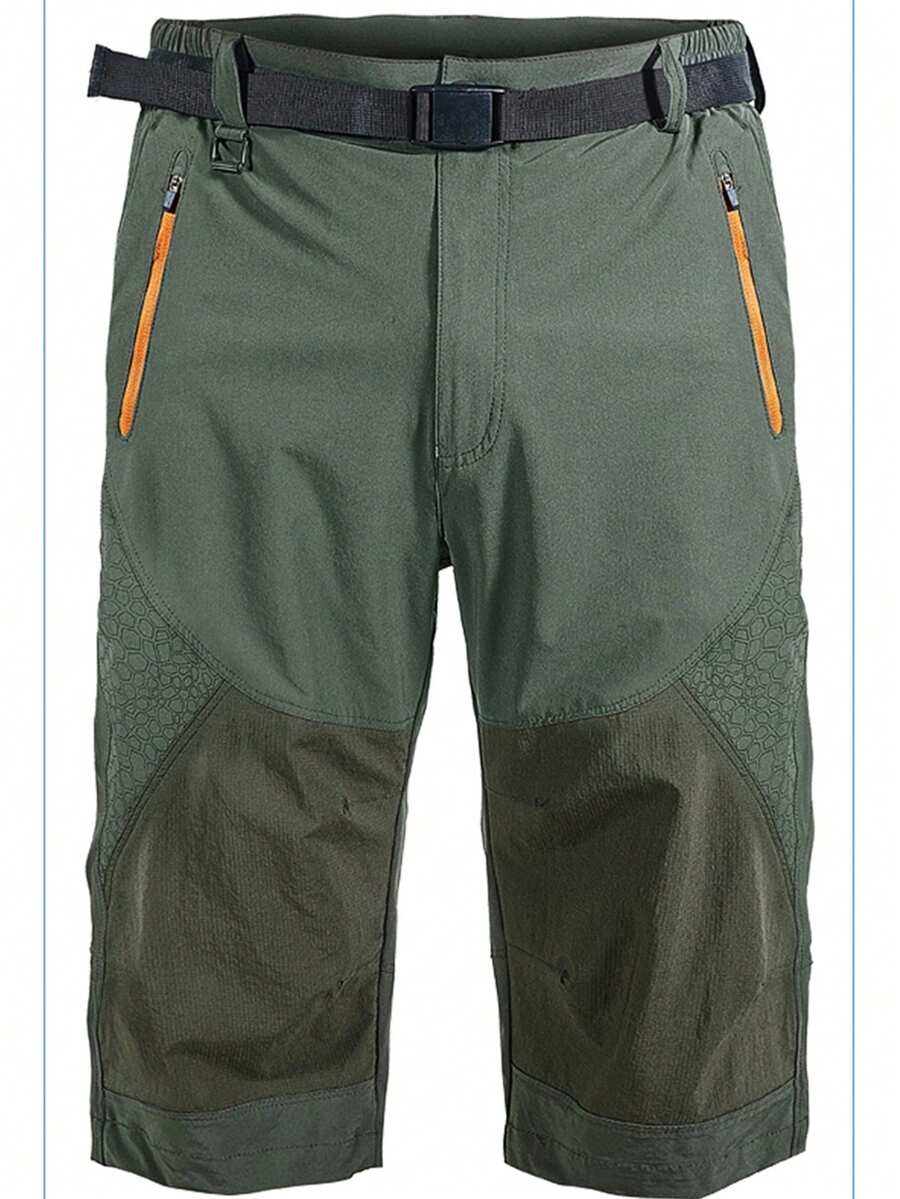 Men's Outdoor Quick-Dry Hiking Bermuda Shorts - Green - View 1