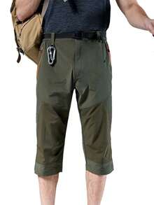 Men's Outdoor Quick-Dry Hiking Bermuda Shorts - Green - View 2