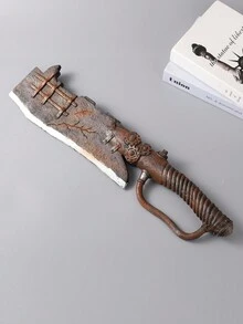 1把生鏽恐怖斧頭/鋸子/電鋸/大刀,適用於cosplay、電影道具、鬼屋、惡作劇、萬聖節/復活節裝飾、家庭聚會 - 彩色 - 查看 8