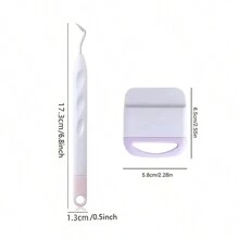 Random 2pcs Vinyl Kit Craft Weeder And Scraper Tools For Lettering, Craft Weeding Tools For Stencils/Oracal Vinyl/Siser HTV/Silhouette Cardstoc - Multicolor - View 2