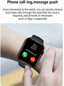 1.85英寸高清曲面彩色LED屏幕智能手表，女士款，支持多语言，全触控屏幕，内置音乐播放器，支持通话、消息通知，配备200mAh大容量电池 - 紅色 - 查看 7