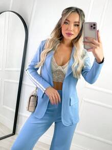 Women Two-Piece Outfits - Baby Blue - View 3
