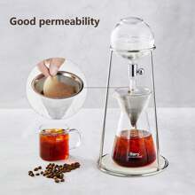 500 Sheets 64mm/2.5inch Round Micro Replacement Paper Coffee Filter Papers, Espresso Machine Filter Paper (B-Natural) - Coffee Brown - View 3