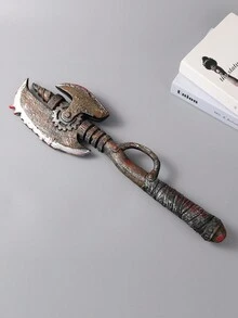 1把生鏽恐怖斧頭/鋸子/電鋸/大刀,適用於cosplay、電影道具、鬼屋、惡作劇、萬聖節/復活節裝飾、家庭聚會 - 彩色 - 查看 9