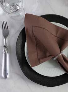 Table Napkins - Óxido marrón - Ver 2