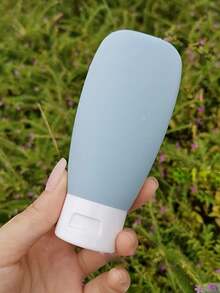 1PC Refillable Cosmetic Containers For Toiletries, Shampoo, Body Wash, Lotion - 60ml Squeezable Containers, Blue - Blue - View 4