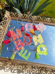 1pc Mini Letter Resin Mold, Small Silicone Number Letter Epoxy Casting Mold, Suitable For DIY Keychain Pendant Earrings Necklace Jewelry, Making Letter Silicone Mold