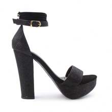 Women Heeled Sandals - Black - View 2