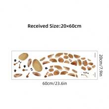 BRUP Pegatinas de pared de jirafas animadas y lindas, removibles, para decoración de dormitorio, sala de estar, guardería. Artículos de decoración de primavera para refrescar tu hogar, pegatinas de decoración de festivales, regalos de cumpleaños y graduación. - Multicolor - Ver 7