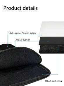 1PC Cute Animal Sunflower Laptop Laptop Case, Suitable For 12 Inch, 13 Inch, And 15 Inch Laptop Soft Surface Laptop Case, Computer Fabric Cover Accessories Computer Soft Cover, Tablet Cover, Commuter Briefcase, Handbag, File Storage Bag Classroom Laptop Bags Classroom Bags Teacher Storage Bags Classroom Organizer Bags - Multicolor - View 6