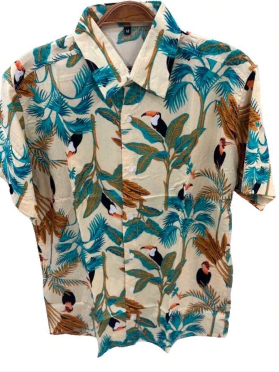 Men Shirts - 薄荷綠 - 查看 1