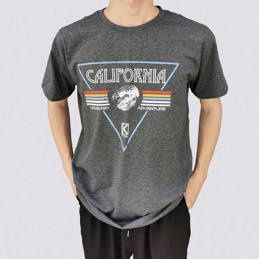 Men T-Shirts - Màu xám đen - Xem 1