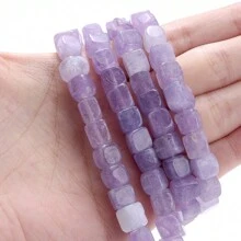1 Strand 8x8mm Natural Stone Crystal Apatite Tourmaline Aquamarines Morganite Beads For Jewelry Making DIY Bracelet Necklace Accessories