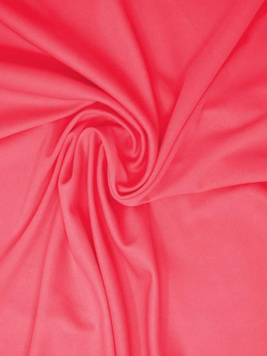 Tela Bombay o Magaly con Spandex Para Ropa, Mantel Artesanal, Material de Decoración, Disfracez - Coral - Ver 1
