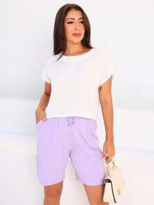 Women Two-Piece Outfits - Màu Lilac Tím - Xem 3