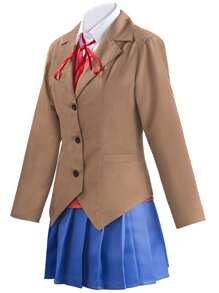 遊戲/動漫cosplay服裝,適用於社團活動和學生 - 卡其色 - 查看 5
