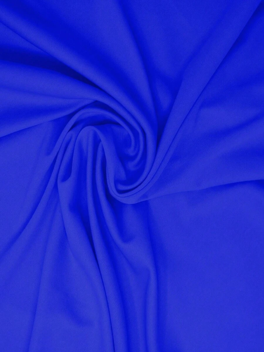 Tela Bombay o Magaly con Spandex Para Ropa, Mantel Artesanal, Material de Decoración, Disfracez - Azul Rey - Ver 1