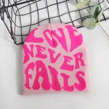 1pc Men's Jacquard Knit Fails Letter Beanie Hat, Fashionable Unisex Outdoor Streetwear Casual Lightweight Headgear For Autumn/Winter - Multicolor - View 12