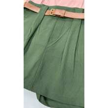 Plus Size Skirts - Army Green - View 2
