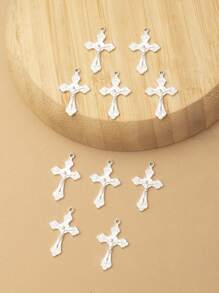 10入組新款歐美風銀色合金時尚復古男女項鍊和吊墜 - 吊墜 - 查看 11