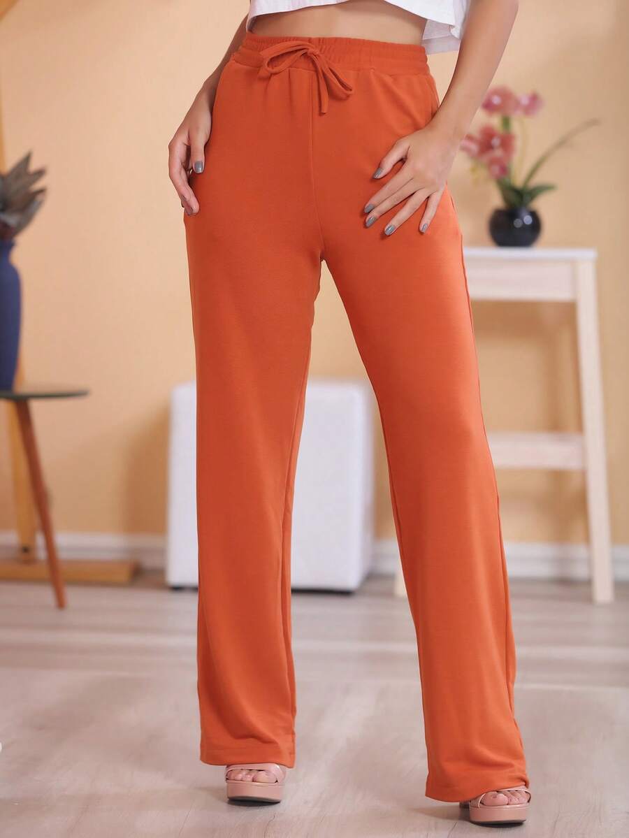 Women Pants - Màu Cam cháy - Xem 1