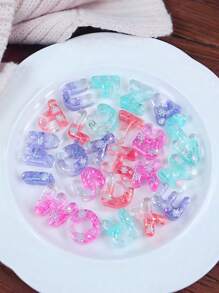 1pc Mini Letter Resin Mold, Small Silicone Number Letter Epoxy Casting Mold, Suitable For DIY Keychain Pendant Earrings Necklace Jewelry, Making Letter Silicone Mold