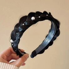 1个/3个装 女士鱼尾辫假发发圈发箍发夹可爱头饰发饰，发带，发箍头饰 - 彩色 - 查看 14