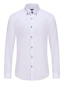 Men Shirts - 白色 - 查看 1