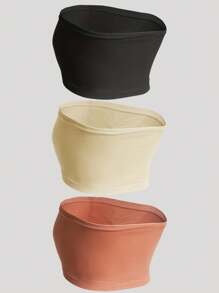 3 件装女士聚拢无肩带文胸、内衣 - 彩色 - 查看 2