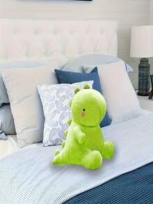 新款彩色恐龙，软萌恐龙玩偶毛绒玩具，坐姿柔软恐龙毛绒玩具，色彩缤纷的卡通可爱动物，儿童生日礼物，家居装饰，圣诞礼物 - 薄荷綠 - 查看 6