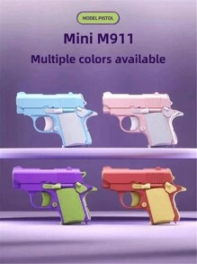 1入迷你紅蘿蔔玩具槍1911款式3D印刷重力紅蘿蔔槍刀玩具減壓手槍 - 粉色 - 查看 1