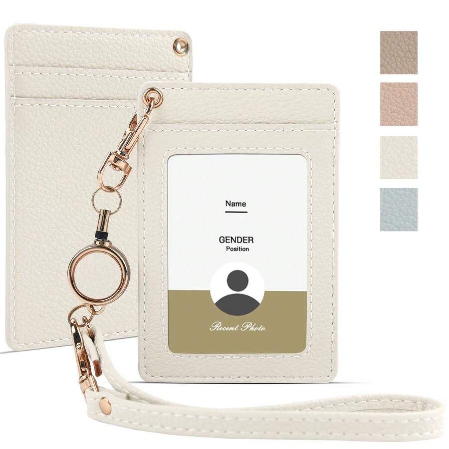 バッジ収納フォルダ カードホルダー、リトラクタブルバックル付き、バスカードホルダーバッジカードホルダーホルダー SHEIN JAPAN