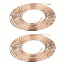 2PCS 25ft 3/16" Copper Nickel Brake Pipe Line Roll Tube Hose - Apricot - View 8