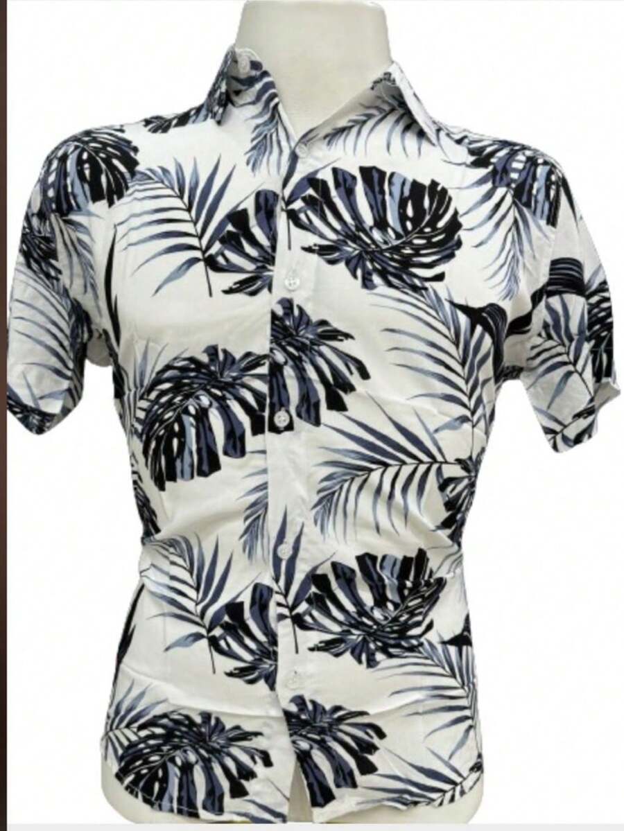 Men Shirts - 黑與白 - 查看 1