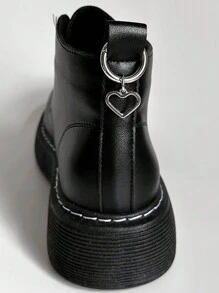 1 Par De Colgantes Metálicos Huecos En Forma De Corazón Para Botas, Zapatos Dulces Y Geniales, Accesorios Para Ropa, Bolso, Llavero, Adornos