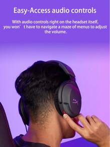 HyperX Cloud Stinger 2 Core PS 游戏耳机，DTS 音效，可旋转降噪麦克风，兼容 PC 和 PS - 白色 - 查看 5
