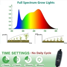 Seed Starter Tray With Grow Light, 5 Pack Plant Germination Kit With Timer Setting & 5 Dimmable Levels, Humidity Adjustable Greenhouse Trays With Domes For Seeds Growing Starting - màu xanh lá - Xem 5