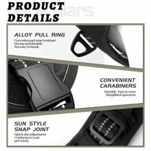 Dog Clothes Tactical Vest For Medium To Large Dogs, With Chest & Back Strap And Leash, Vest Style Harness 1pc - Khaki - View 5