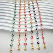 6 cái/bộ Đúng mốt Đầy màu sắc Mắt & Sáng bóng Thép Titan Vòng tay , Hoàn hảo Như Hằng ngày Phụ kiện Và Quà tặng lễ hội Đối với Bạn - Vàng - Xem 1