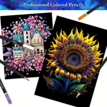 Advanced Color Pencil | A Set Of 72, 3.0mm Soft Core Leads With Rich And Vibrant Colors That Can Be Mixed, Perfect For Beginners And Advanced Artists (72 Color Oily Lead) Back To School