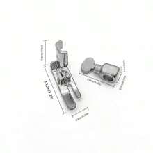4pcs Vintage Household Sewing Machine Accessories Set - Needle Plate, Presser Foot, Needle Clamp, For Butterfly & Feiya Brands - Silver - View 2