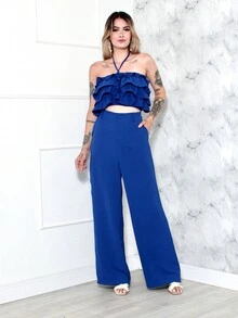 Women Two-Piece Outfits - 藍色 - 查看 8