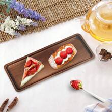 1pc Fashion Jewelry Organizing Tray, Wooden Storage Tray - Yellow - View 4